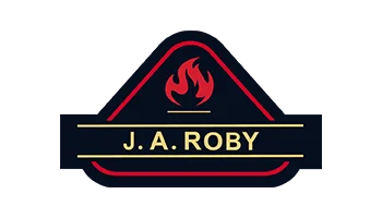 Logo JA Roby en noir et blanc
